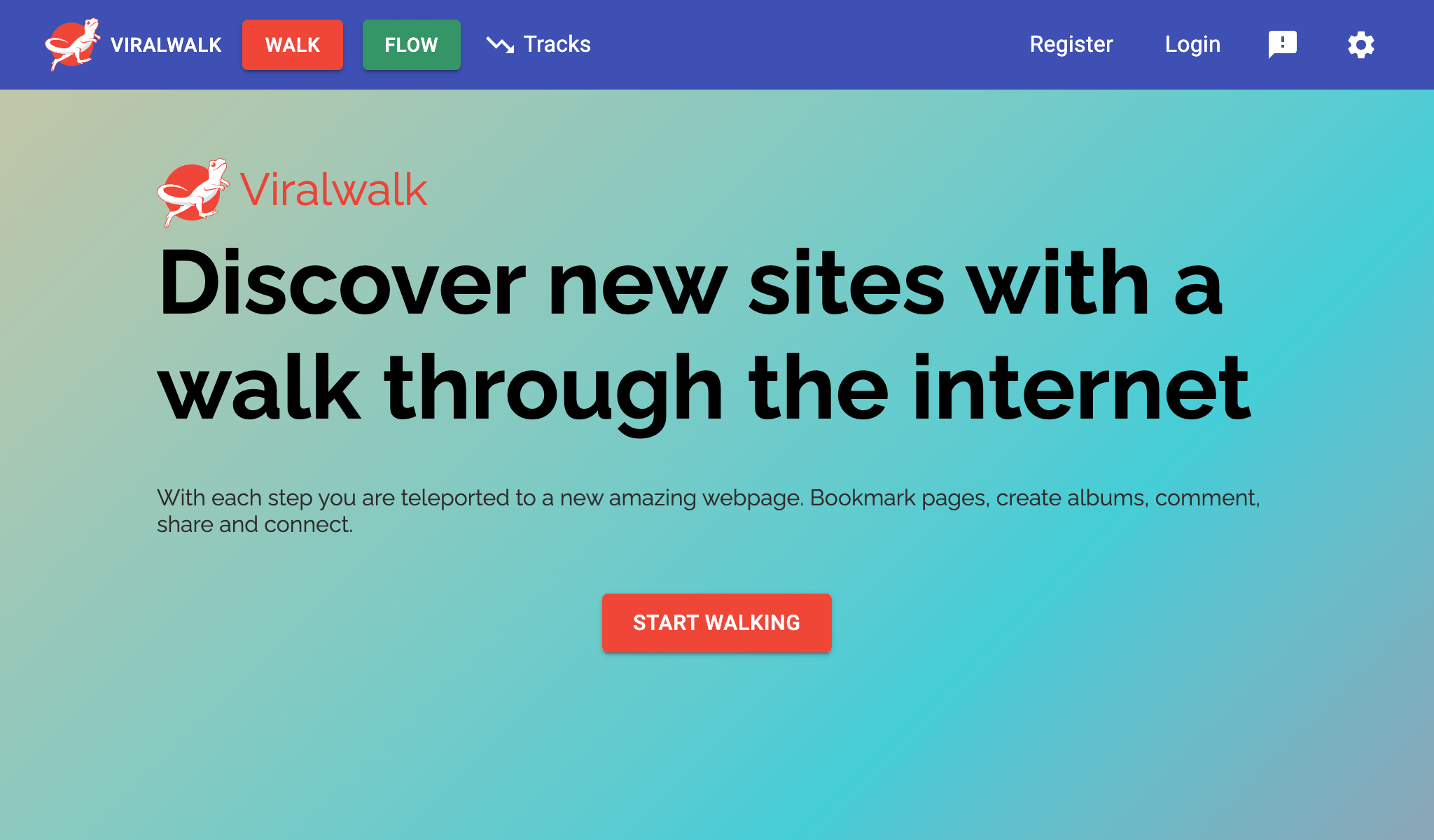 Screenshot of Viralwalk